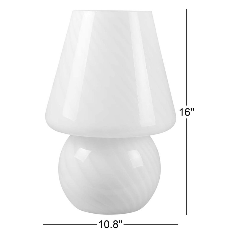 Lampe en verre Norfolk, Gris