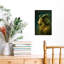 Celestial Aries Ram Mystical Contemporary Animal Portrait Wall Art Print 1 Piece Wrapped Canvas Wall Art-311066972
