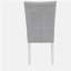 Ensemble de 2 chaises d'appoint en velours gris et blanc à finition brillante élisaveta