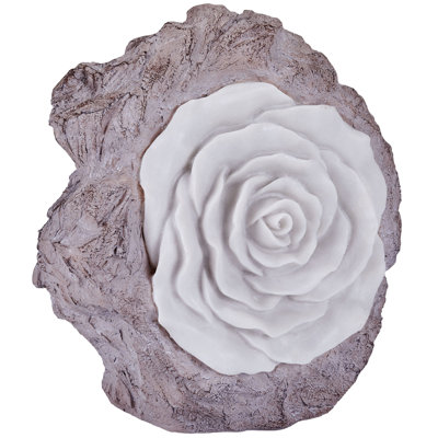 Lampe de table en résine Rose Bloom, compatible avec les ampoules DEL et RVB