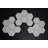 Bianco Dolomite 4" Hexagon Glossy