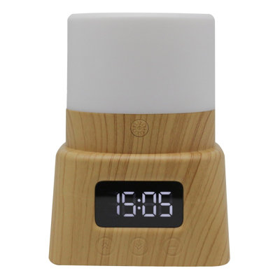 Night Light Remote Control Multifunctional Clock 2400mAh Battery Color Ambient Light Soft Light Eye Protection Reading And Learning Desk Lamp Bedside Multifunctional