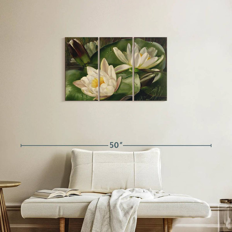 Harnek Classic Water Lilies, 20" H x 33" W
