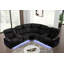 Canapé modulaire Skaline inclinable noir-175827459