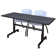 Nevjana Flip-Top Training Nesting Table, 2 M Stack Chairs