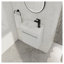 Meuble-lavabo mural 18 po avec lavabo en résine blanche et porte d'armoire à fermeture en douceur 18 po-1356540775-1356540817