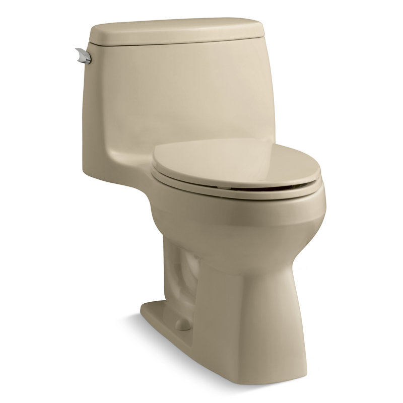 Santa Rosa™ 1.28 GPF Water Efficient Elongated One-Piece Toilet, Mexican Sand