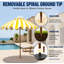 Parasol de plage d'extérieur portatif 6,5 pi, parasol pour plante