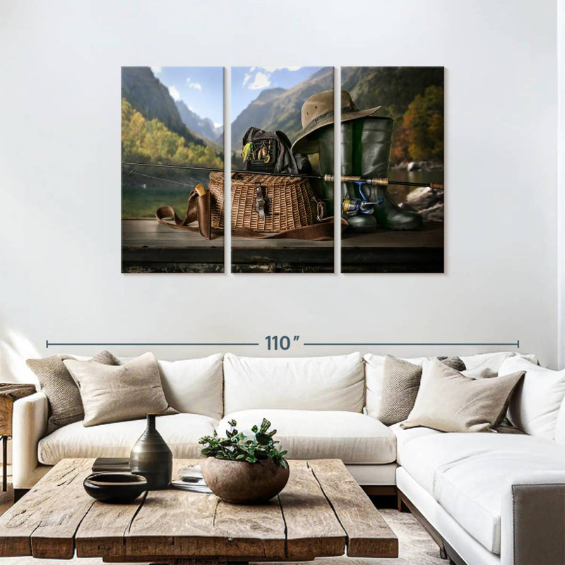 Senne Fishing Time, 48" H x 74" W