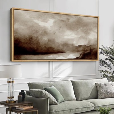 Moody Landscape, sépia, art moderne