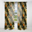 Motif floral mangue - Rideau floral - Rideau floral obscurcissant - 1 panneau-107598231