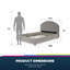 Derina Upholstered Bed-61404731