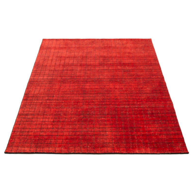 Tapis rouge unique 5 pi 7 po x 7 pi 9 po Kashkuli Gabbeh