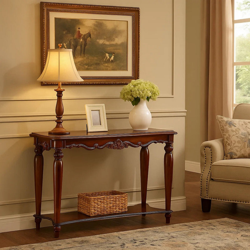Geona 48'' Solid Wood Console Table
