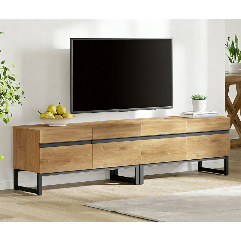 Crédence de rangement l 70,9 po Aadam, Bois de chêne