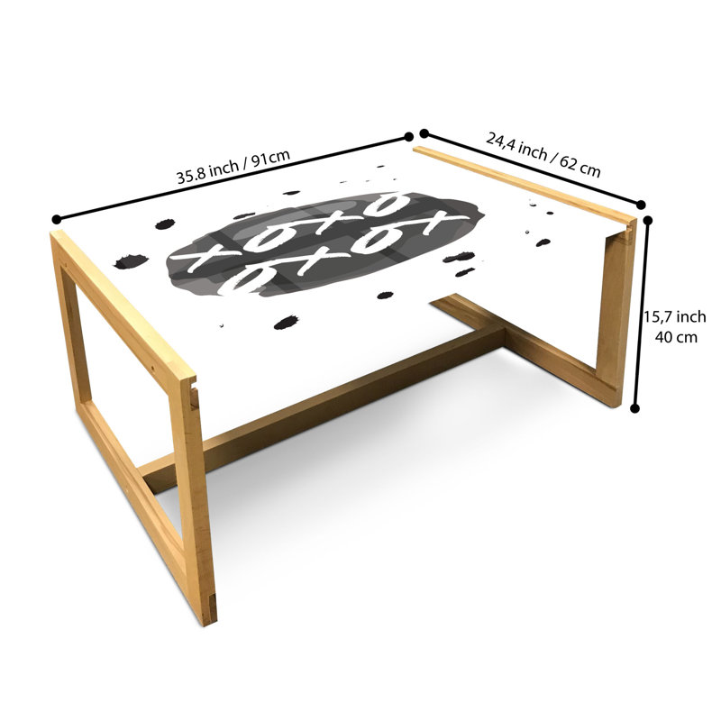 Jaidenn Sled Coffee Table, 90cm H x 62cm W x 40cm D