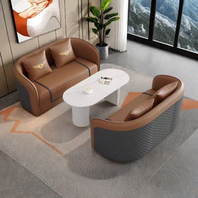 Modern light luxury business reception sofa set