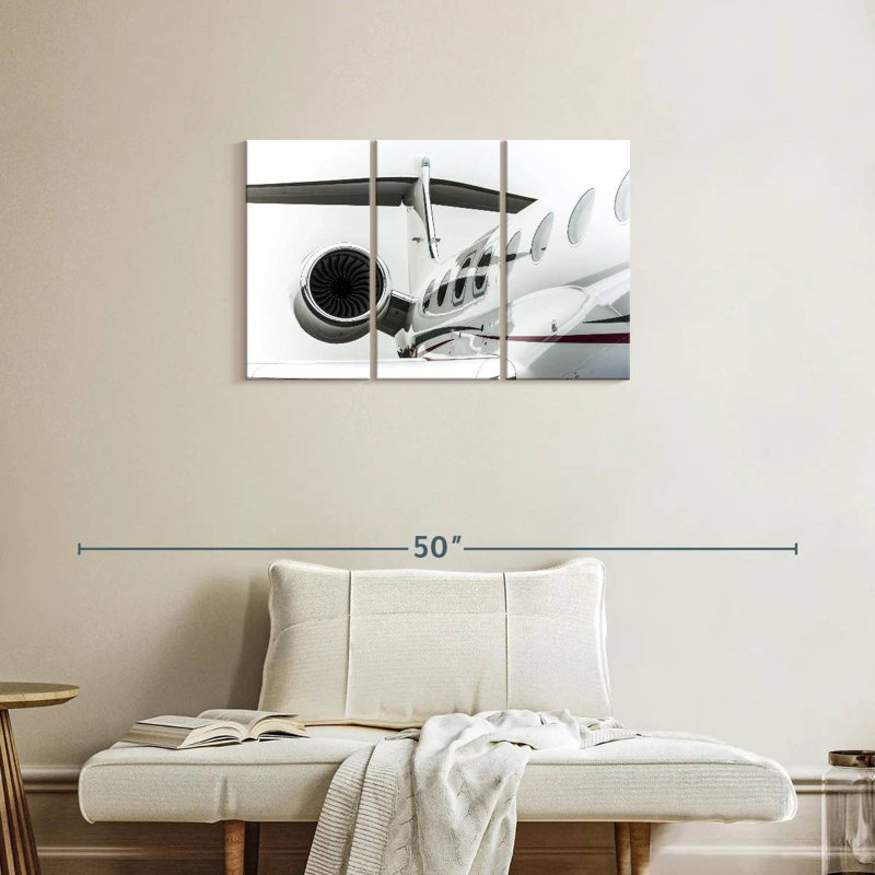 Mehar Luxury Plane Details, 20" H x 33" W