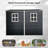 4x8 Resin Outdoor Storage Shed with Floor and 2 Windows Black
