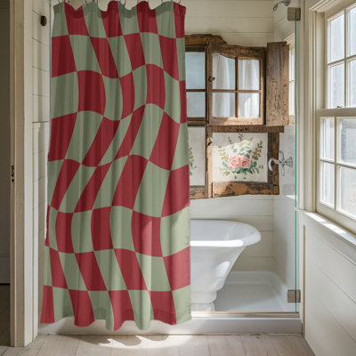Rideau de douche Funky Xmas - Premium