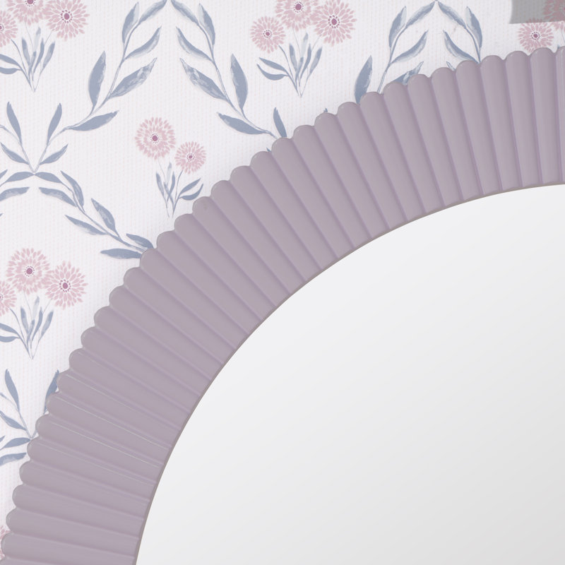 Josia Resin Wall Mirror, French Lilac