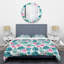Ensemble de housse de couette en plantes et plantes tropicales mid-century-40702505