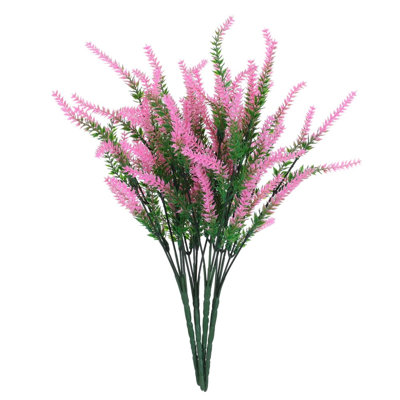 4 bouquets de fleurs de lavande artificielles