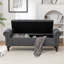 Banc rembourré de 59 po de largeur avec boîte de rangement-613680616