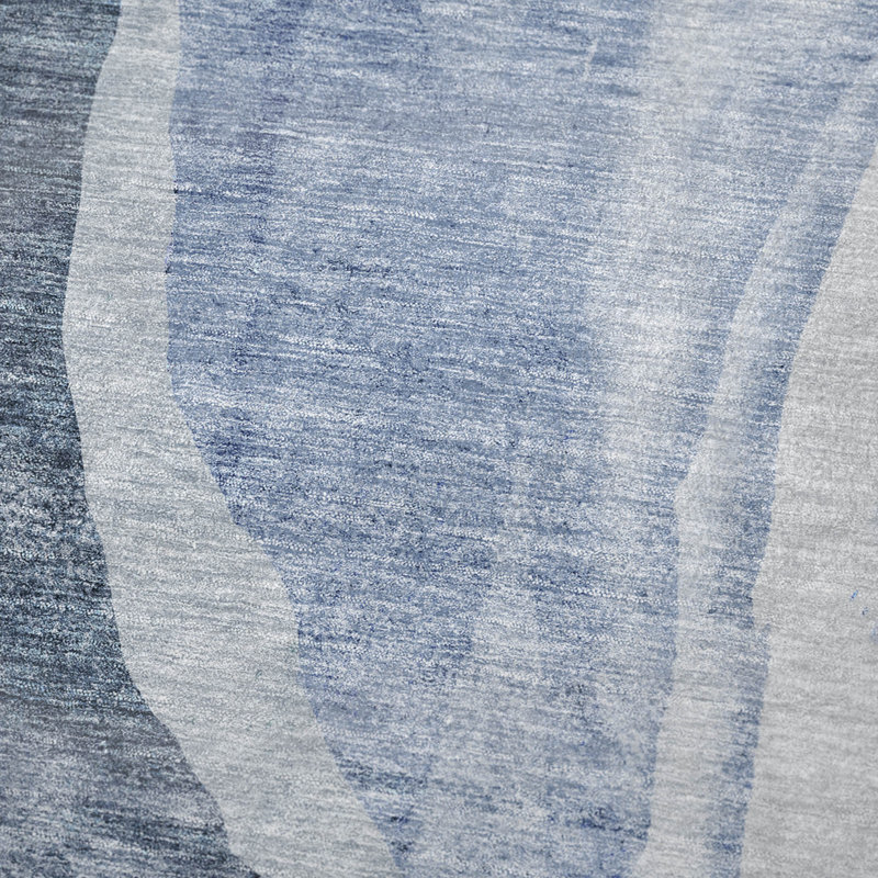 Jeté en sherpa Addison, Bleu abstrait 3