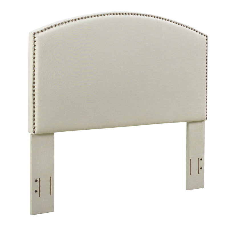 Benedict Upholstered Headboard, Full/Queen, Crème Linen