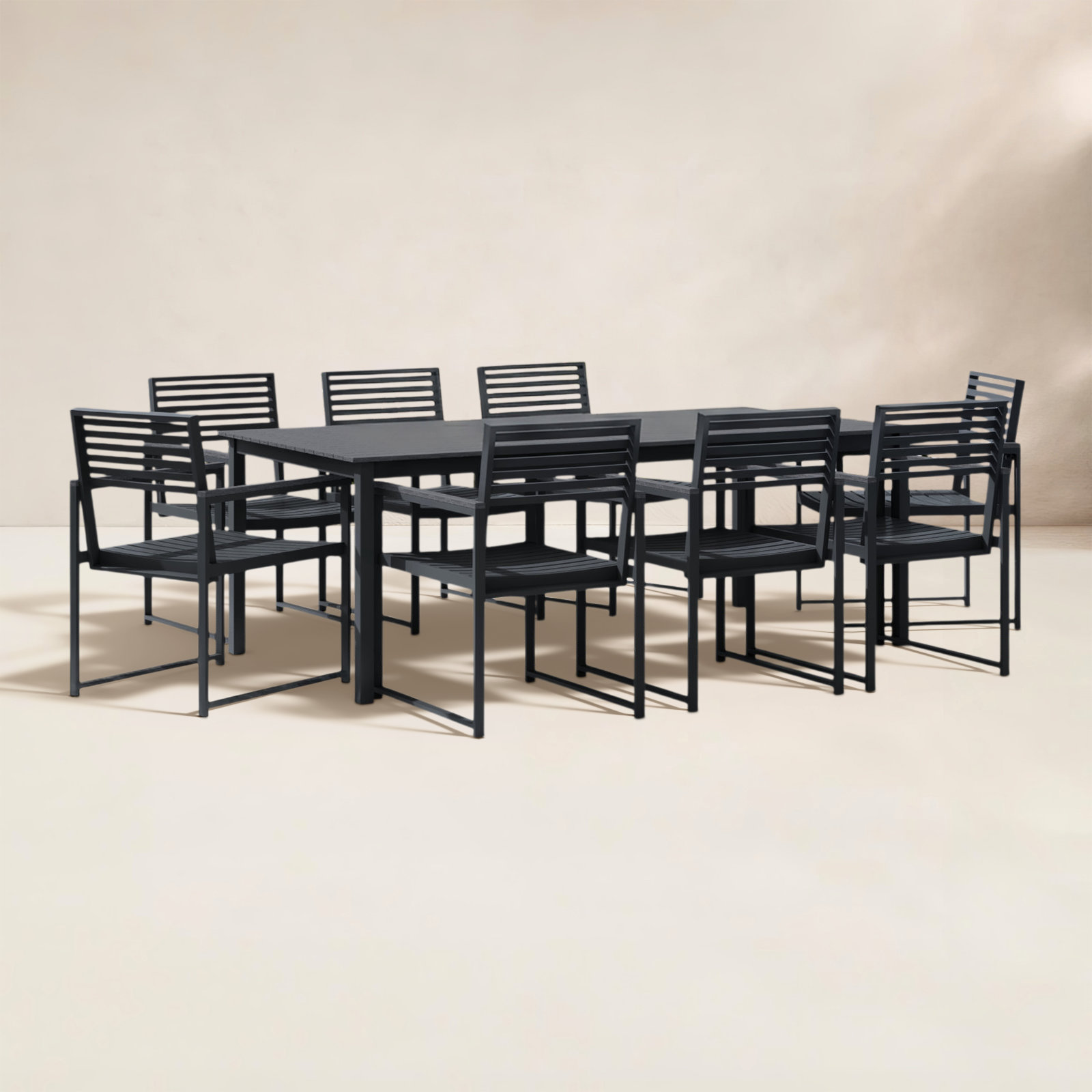 Townsend 41" Patio Dining Set, Gray/Dark Gray