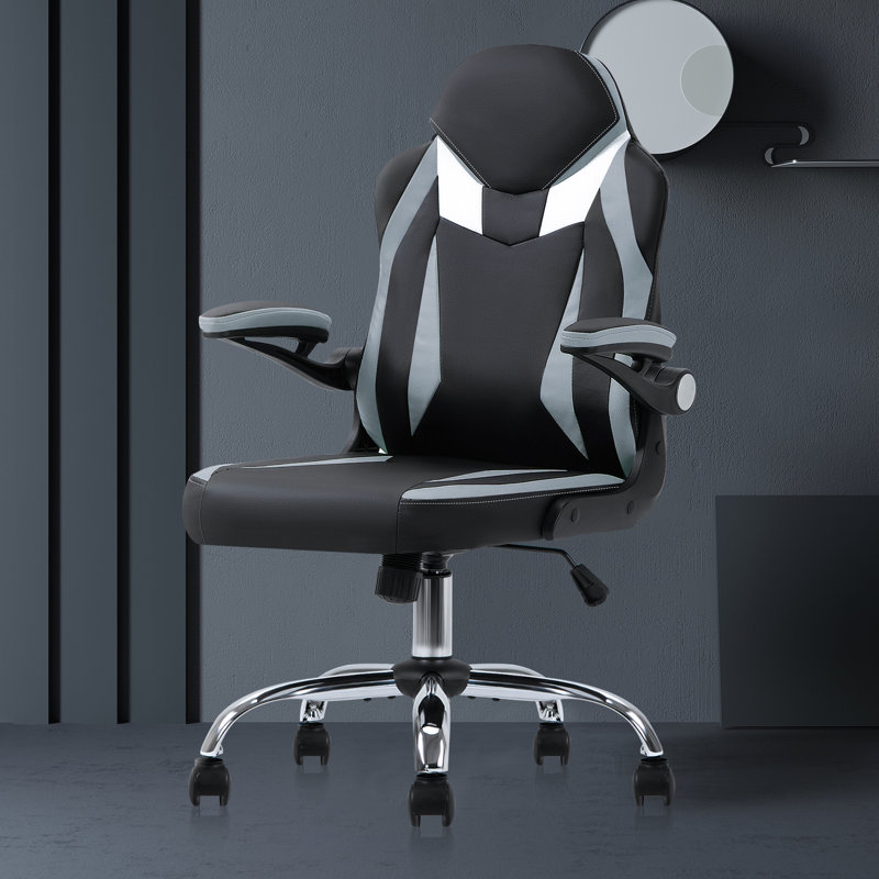 PC et chaise de course, Noir / blanc