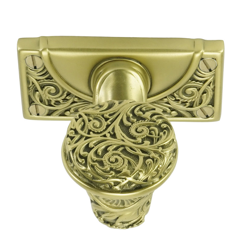 GEORGETOWN LARGE HOOK; BURNISHED BRASS FINISH, Antique Brass
