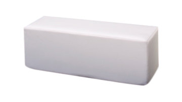 Dashes Rectangle Soft Seating, Chill White