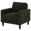 Fauteuil d'appoint rembourré en tissu Ruth vert matcha-794454308