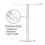 Porte-serviettes en T en acier inoxydable avec base antidérapante - Porte-serviettes de comptoir pour meuble-lavabo et cuisine-362204418