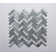 Twilight Series 0.5" x 2" Straight Edge Metal and Glass Mosaic Tile