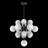 Scituate 19 - Light Dimmable Tiered Modern Glass Bubble Chandelier-719243563