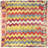 Square One-of-a-Kind 2'6" X 2'8" 1960s Wool Area Rug in