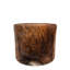 Fauteuil demi-tonneau en cuir de vache brun Diamond Diamond - pivotant et inclinable - Rustic Western Ranch