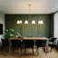8-light Modern Pendant Light Fixture Dining Room Light Black and Gold Chandelier