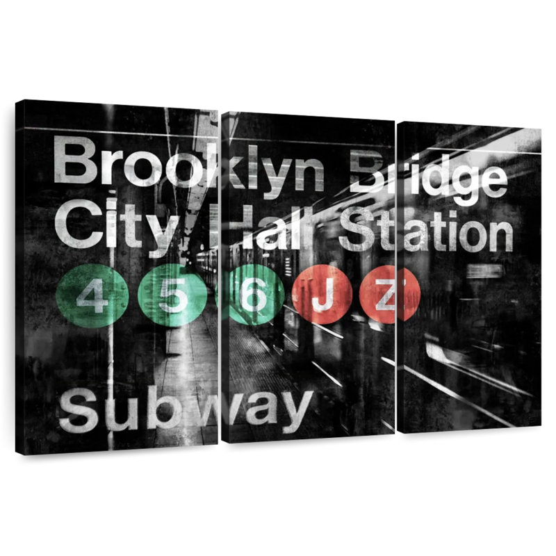 Station de métro NYC I, H 20 po x l 33 po