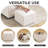 Cube Storage Ottoman,  Multi-Functional Footrest,White-1988488527-1988488529