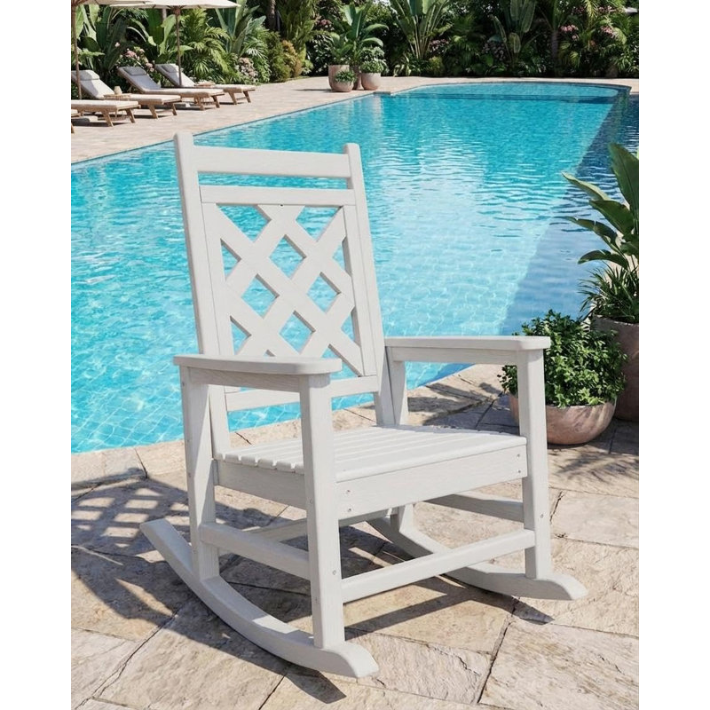 Outdoor Lounge Chair, White