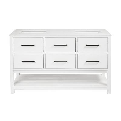 Meuble-lavabo double 60 po Frey