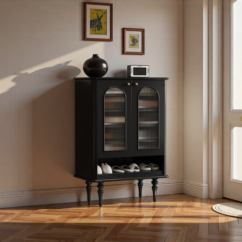 Armoire de rangement simple de grande capacité, Noir, H 47,64 po x l 32,28 po x P 15,75 po