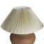Lampe de table plissée Parma - Porcelaine texturée sable foncé