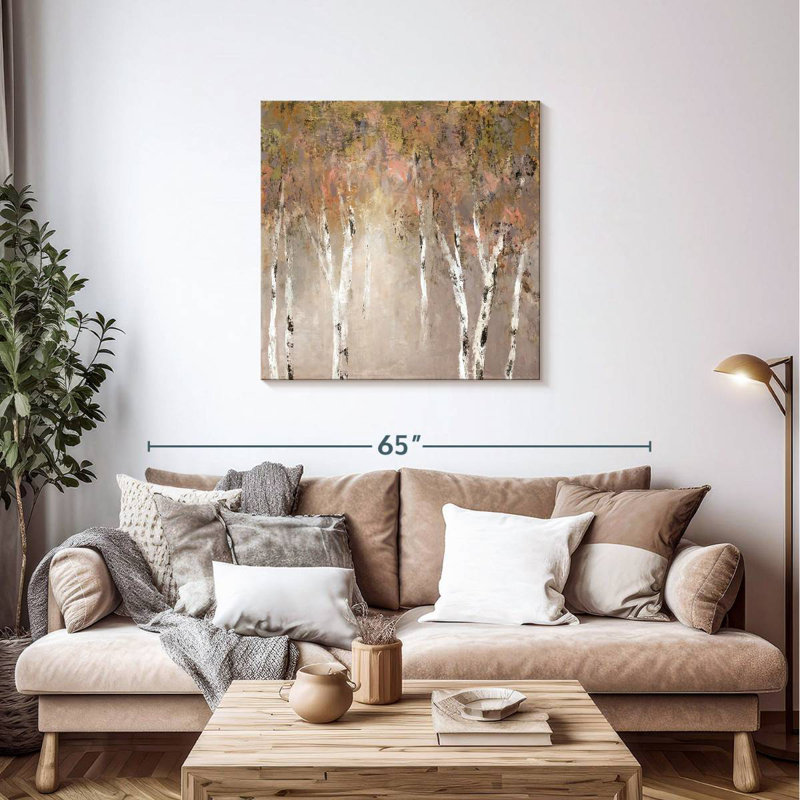 Sunlit Birch I, 36" H x 36" W
