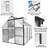 6X8 FT Polycarbonate Greenhouse Raised Base And Anchor Aluminum Heavy Duty Walk-In Greenhouses For Outdoor Backyard In All Season