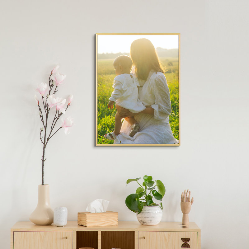 Cadre en métal avec plexiglas - Basics by Wayfair ™, Doré, 18 po x 24 po